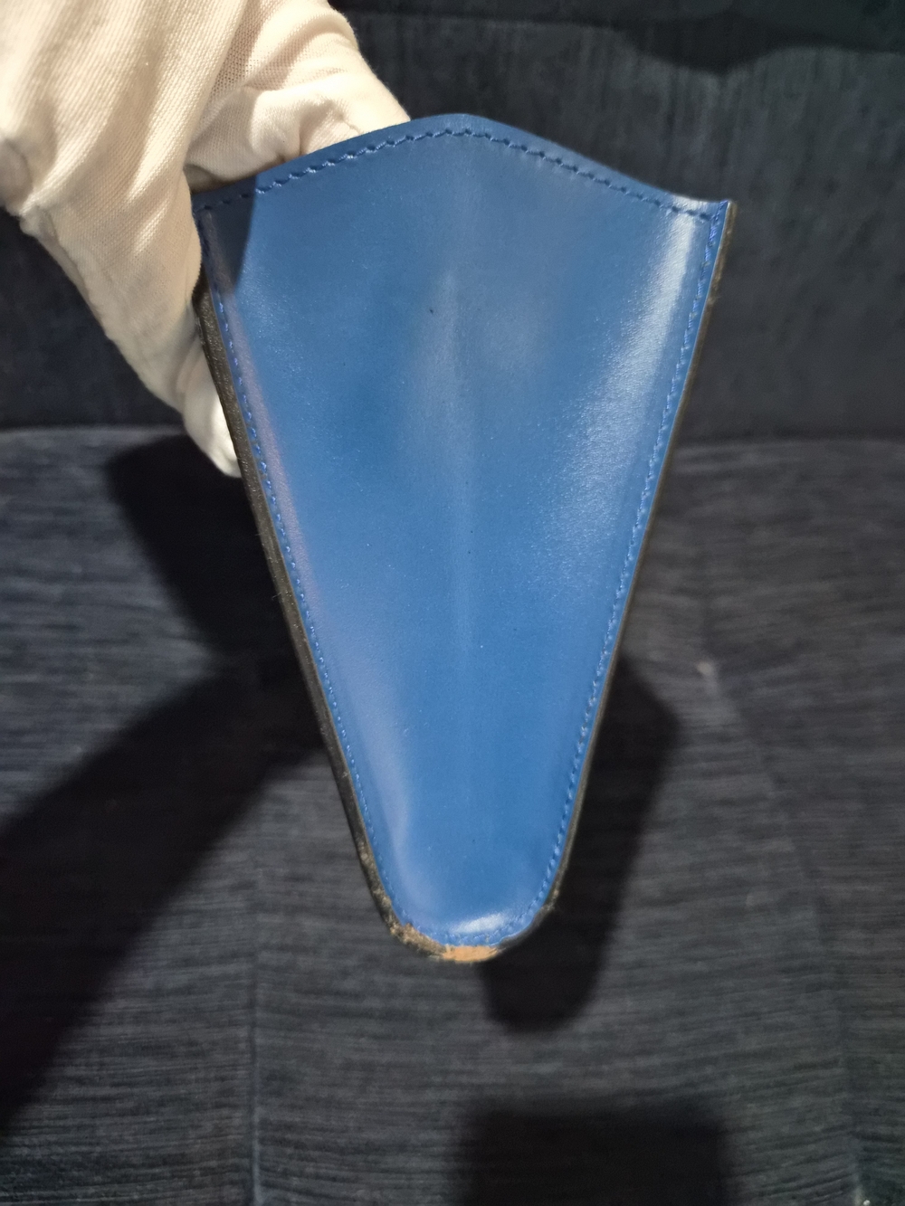 Louis Vuitton Epi Pochette Art Deco Clutch Bag Toledo Blue Vintage Envelope - Picture 9 of 13
